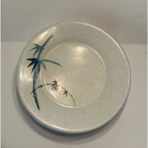 Tar Hong Blue Bamboo Pattern Melamine Dessert Plates set of 4